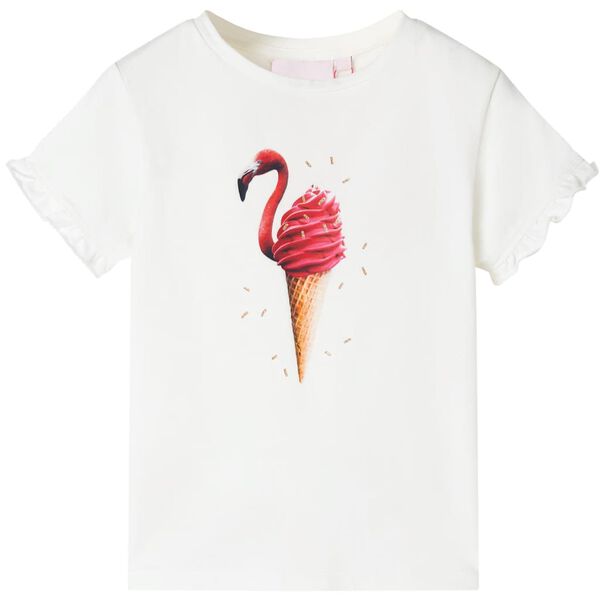 T-shirt enfants rose écru 128