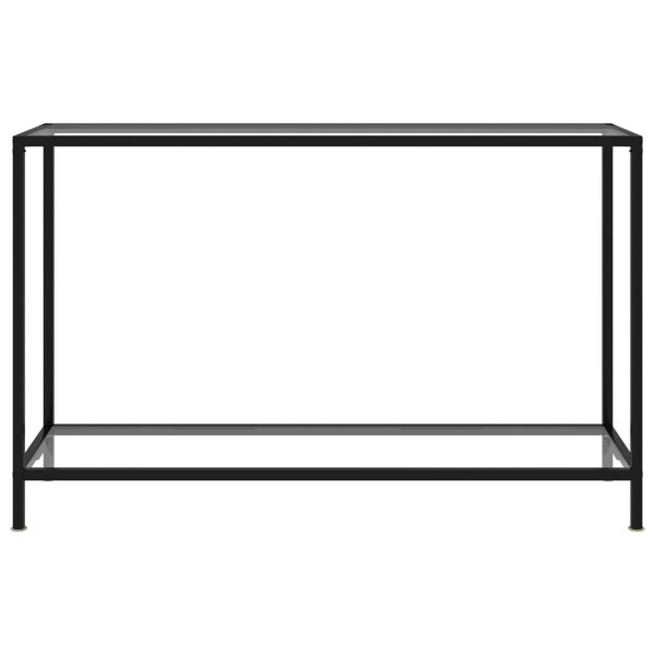 vidaXL Table console Transparent 120x35x75 cm Verre tremp&eacute;