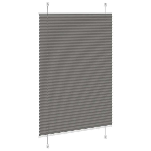 vidaXL Store pliss&eacute; anthracite 85x150 cm largeur du tissu 84,4 cm