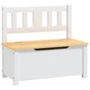vidaXL Ensemble de table et chaises enfants 4 pcs Blanc et beige MDF