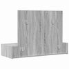 vidaXL Table de Toilette Gris 100 x 40 x 70 cm Bois d'ing&eacute;nierie