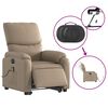 vidaXL Fauteuil inclinable de massage &eacute;lectrique cappuccino similicuir