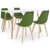 vidaXL Ensemble de salle à manger 5 pcs Vert clair