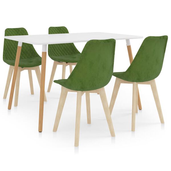 vidaXL Ensemble de salle à manger 5 pcs Vert clair