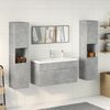 vidaXL Ensemble de meubles de salle de bain 5 pcs gris b&eacute;ton