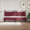 vidaXL T&ecirc;te de lit suspendue Bordeaux 210 x 55 x 7 cm tissu
