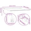 vidaXL Auvent R&eacute;tractable Rouge et Blanc 350 x 250 cm