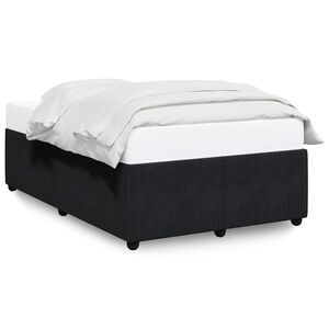 vidaXL Cadre de lit sans matelas noir 120x200 cm velours
