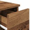 vidaXL Tables de chevet avec tiroir 2 pcs vieux bois 20x36x60 cm