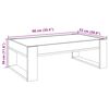 vidaXL Table basse avec LED infini noir 90x53x30 cm