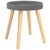 vidaXL Table d'appoint Gris 38x38x40 cm Bois ing&eacute;nierie et pin massif