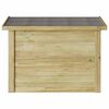 vidaXL Bo&icirc;te de rangement Naturel 80 x 44,5 x 57,5 cm Pin&egrave;de impr&eacute;gn&eacute;e