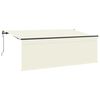 vidaXL Auvent R&eacute;tractable Cr&egrave;me 400 x 200 cm Polyester et Aluminium