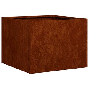 vidaXL Jardini&egrave;re rouill&eacute; 40x40x30 cm acier inoxydable