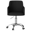vidaXL Chaise pivotante de bureau Noir Tissu
