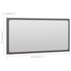 vidaXL Ensemble de meubles de bain 2 pcs Gris brillant Agglom&eacute;r&eacute;
