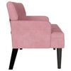 vidaXL Banc Chesterfield Rose 112 x 65.5 x 75 cm Velours