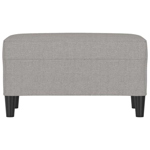 vidaXL Banc Gris clair 70x35x41 cm Tissu