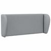 vidaXL Oreille de t&ecirc;te de lit Gris clair 40 x 23 x 6 cm tissu