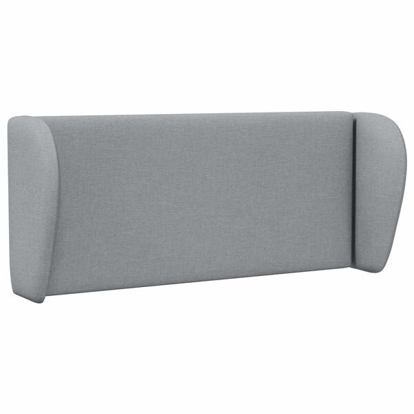 vidaXL Oreille de t&ecirc;te de lit Gris clair 40 x 23 x 6 cm tissu