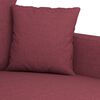 vidaXL Canap&eacute; &agrave; 2 places Rouge bordeaux 120 cm Tissu