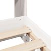 vidaXL Cadre de lit sans matelas blanc 140x190 cm bois de pin massif