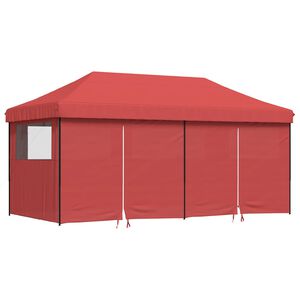 vidaXL Tente de r&eacute;ception pliable escamotable avec 4 parois lat&eacute;rales