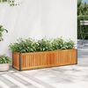 vidaXL Jardini&egrave;re 110x30x27,5 cm bois massif d'acacia et acier