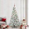 vidaXL Sapin de No&euml;l Artificiel &agrave; Branches Articul&eacute;es Blanc 210 cm