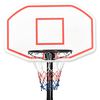 vidaXL Support de basket-ball Blanc 258-363 cm Polyéthylène