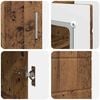 vidaXL Cabinet en Bois avec stockage Bois ancien 88,5 x 30,5 x 73 cm