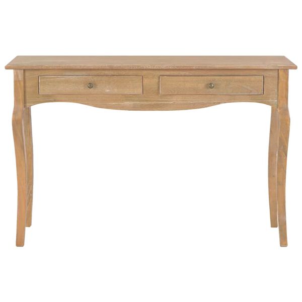 vidaXL Table console avec 2 tiroirs 110x35x76 cm bois de pin massif