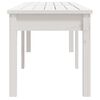 vidaXL Banc de jardin &agrave; 2 places blanc 159,5x44x45 cm bois massif pin