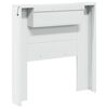 vidaXL Tête de lit Blanc 100 x 16,5 x 103,5 cm Bois d'ingénierie