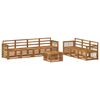 vidaXL Ensembles de canap&eacute;s 8 pcs Bois d'Acacia Massif