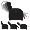 vidaXL Fauteuil inclinable &eacute;lectrique noir tissu