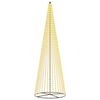 vidaXL Arbre de No&euml;l LED 485 cm 1632 LED Blanc chaud Fer Noir