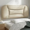 vidaXL Coussin de t&ecirc;te de lit Hvar cr&egrave;me 80 cm tissu