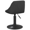 vidaXL Chaises pivotantes à manger lot de 2 Noir Velours