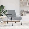 vidaXL fauteuil Gris clair 59 x 75 x 78 cm tissu