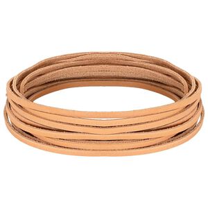 vidaXL Sangle en Cuir Marron Clair 200 x 0,3 cm Cuir