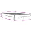 vidaXL Cadre de lit sans matelas ch&ecirc;ne marron 120x200 cm