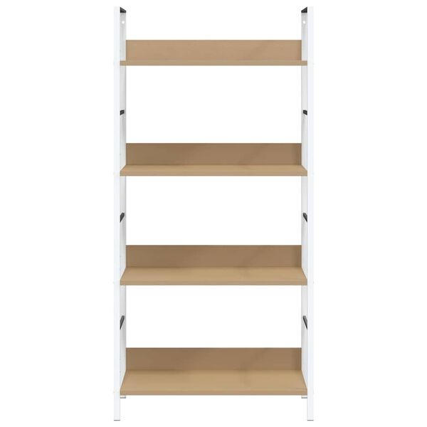 vidaXL Biblioth&egrave;que &agrave; 4 niveaux ch&ecirc;ne 60x27,6x124,5 cm bois ing&eacute;nierie