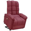vidaXL Fauteuil de massage Rouge bordeaux Tissu