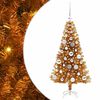 vidaXL Sapin de No&euml;l Dor&eacute; 120 cm PET
