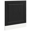 vidaXL Panneau de lave-vaisselle PORTO Ch&ecirc;ne noir 60 x 1,5 x 57 cm