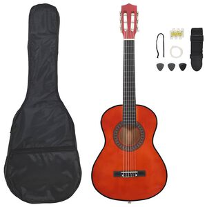 vidaXL Ensemble de guitare classique pour débutants 8 pcs 1/2 34"