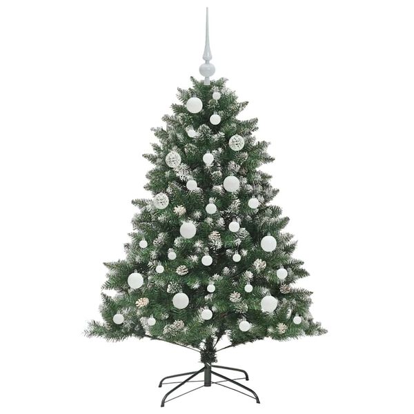 vidaXL Sapin de No&euml;l artificiel Vert 120 cm PVC, plastique et acier