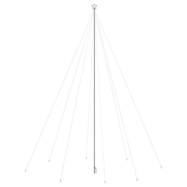 vidaXL Sapin de Noël à LED Int/Extérieur 1300 LED bleu 8 m