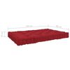 vidaXL Coussins de plancher de palette lot de 7 Rouge bordeaux Coton